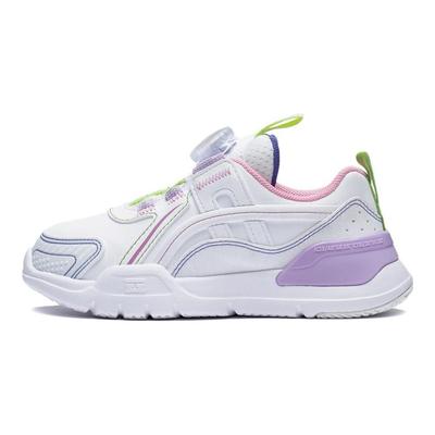 Li Ning Comfortable Shock Absorbing Wear Resistant Casual Shoes Kids Shoes Standard-White YKNT004-14