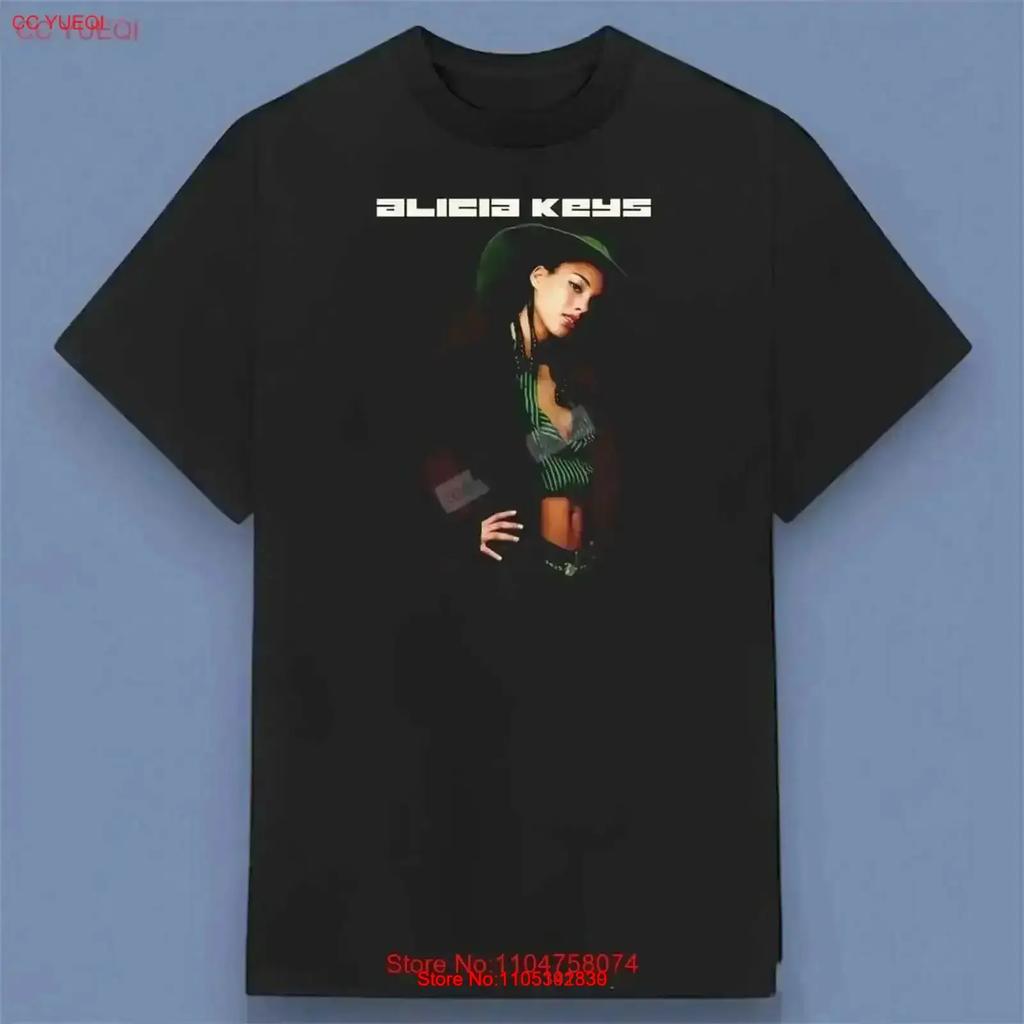 Alicia Keys Music T Shirt For Fans S 4xl Vintage Top Everyday Wear Stylish Streetwear Slightly Fashion Casual Vintage