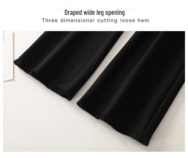 Women's High-Waisted Slimming Flare Pants - Spring 2025 New Style Micro-Flare Drape Petite Horseshoe Pants