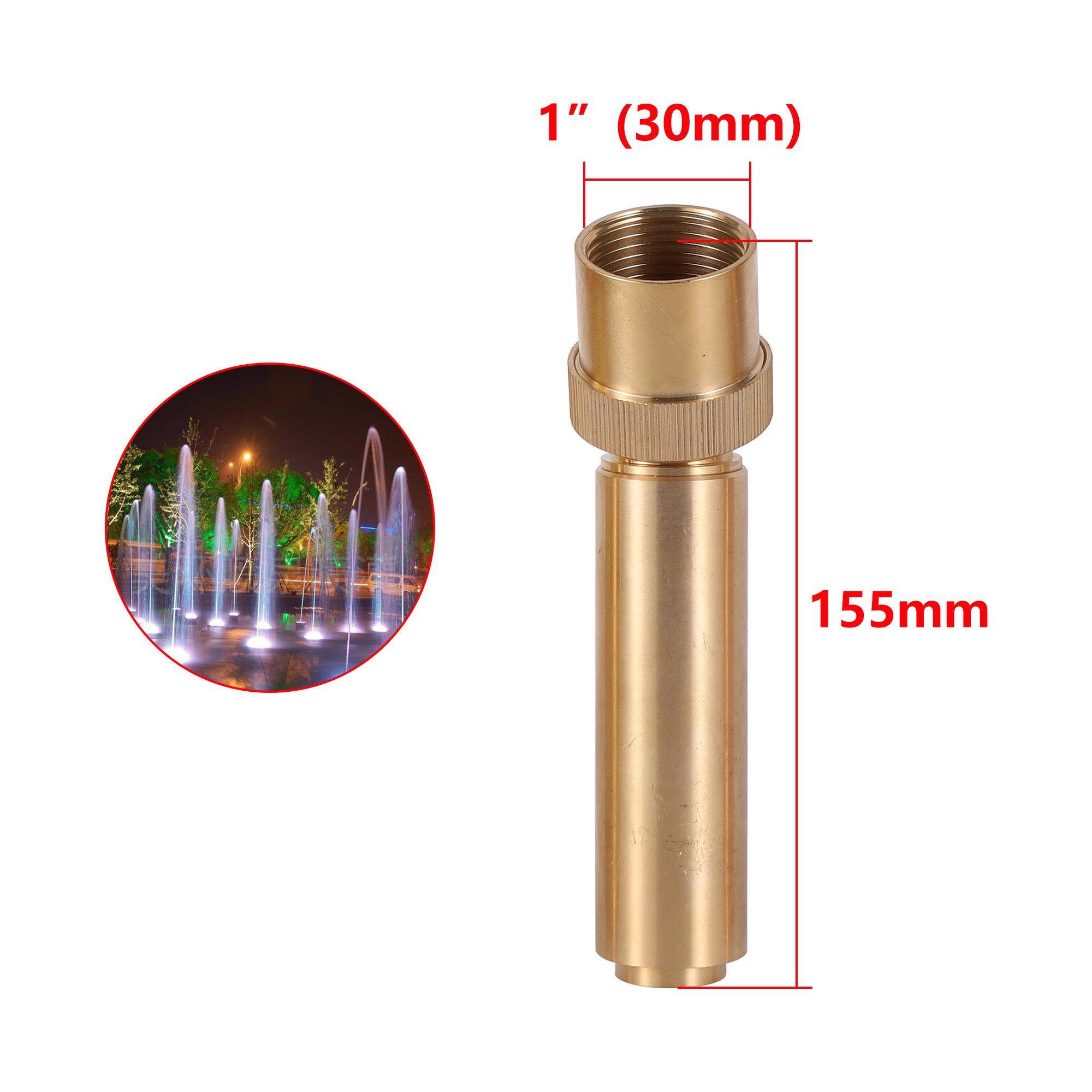 

Water Column Fountain 3/4 /1 /1.5 Female Thread Air-Blended Bubbling Nozzle Adjustable Garden Pond Landscape Ornamental Fountain