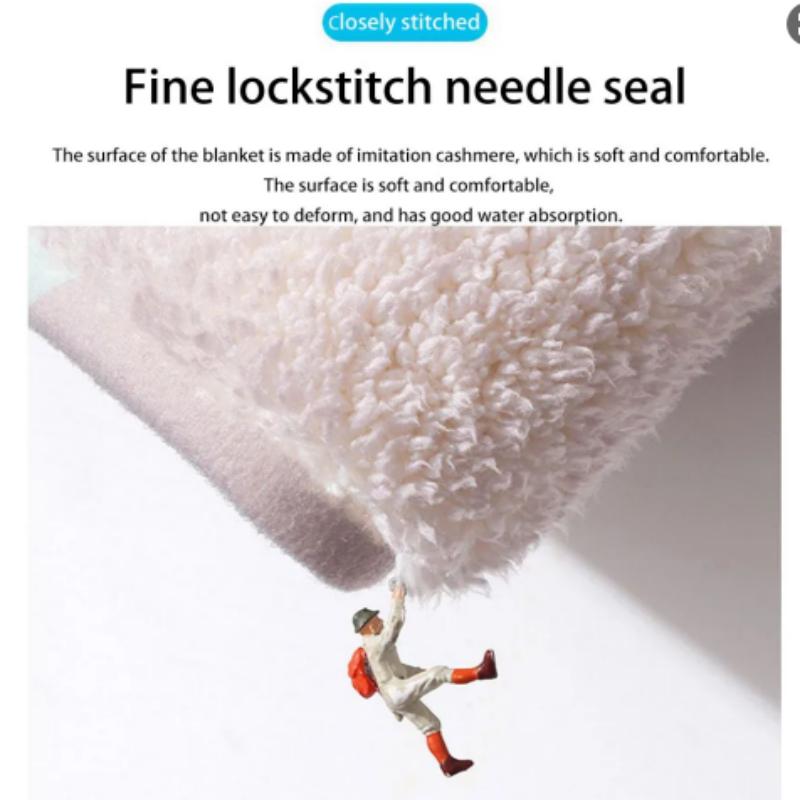 Imitation Cashmere Fresh Household Absorbent Anti-Slip Bedroom Bed Blanket Living Room Rug Fully Carpeted Home Decoration