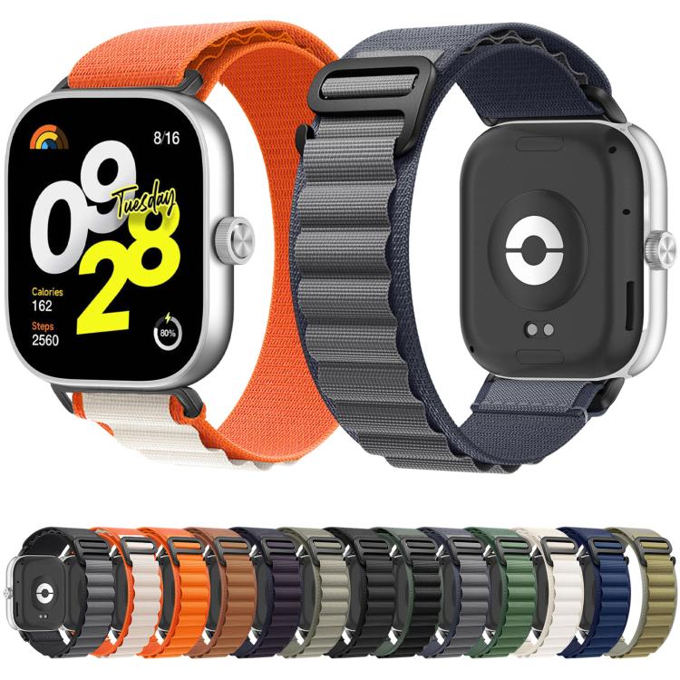 Alpine Nylon Loop Sport Watch Band For Xiaomi Band 10 Pro / Redmi Watch 6 / 5, Adjustable Breathable Replacement Wrist Strap