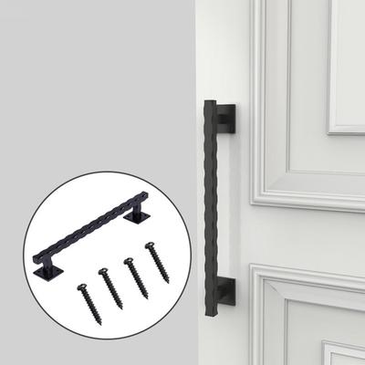 Large Rustic 12 Inch Sliding Barn Door Pull Handle with Mounting Screws