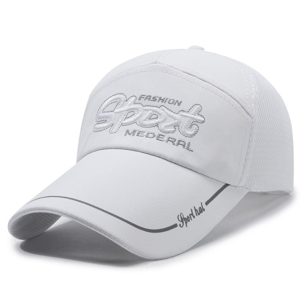 Adjustable Mesh Baseball Hats Quick Dry Outdoor Sports Hats  For Man Women Unisex белый