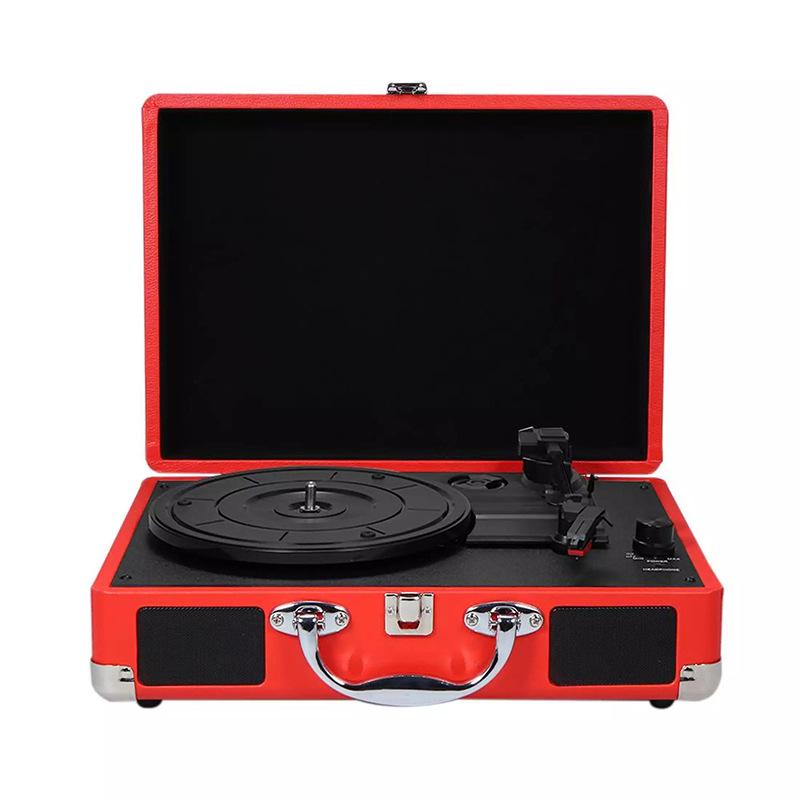 Spot Přenosný Multifunkční Retro Bluetooth Přehrávač Vinylových Desek