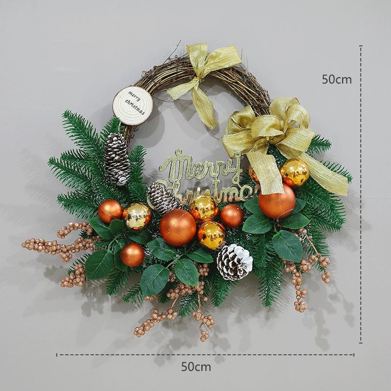 Creative Christmas Wreath - 40/60/80cm Festive Door Hanging Decoration & Gifts