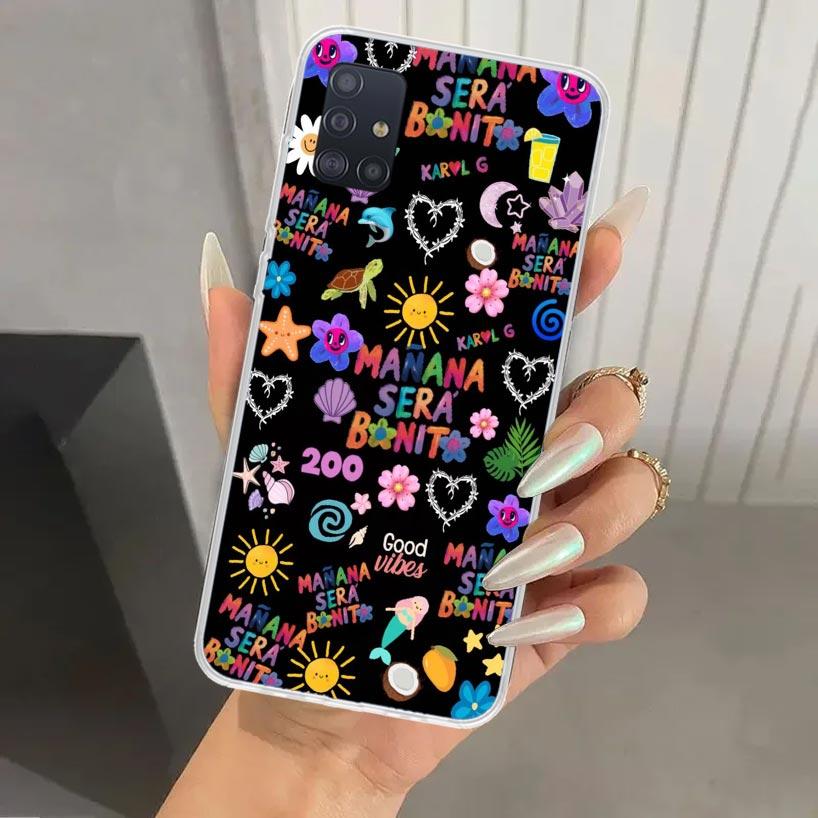 

Karolg M-Manana Sera B-Bonito Phone Case for Samsung Galaxy A52 A32 A22 A12 A02S A50S A30S A10S Note 20 Ultra 10 Plus S10 A31 A2 Samsung A71 4G