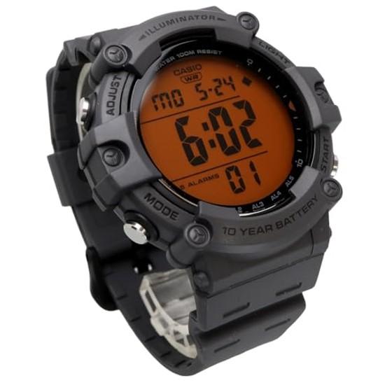 CASIO Standard Digital Watch AE-1500WHC-8AV Mens Dark Gray Orange LCD Overseas Model