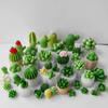 Ensembles de Moules à Bougies en Silicone Cactus Succulent 3D Kit d'Artisanat Savon Plâtre Fait Main DIY Moule de Coulée Époxy Outils de Cuisson pour Gâteau