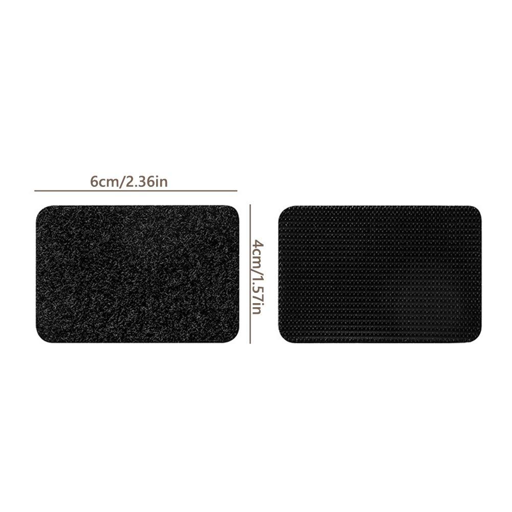 Double Sided Adhesive Hook and Loop Tape Square/Round Self-Adhesive Carpet Pad Sofa Mat