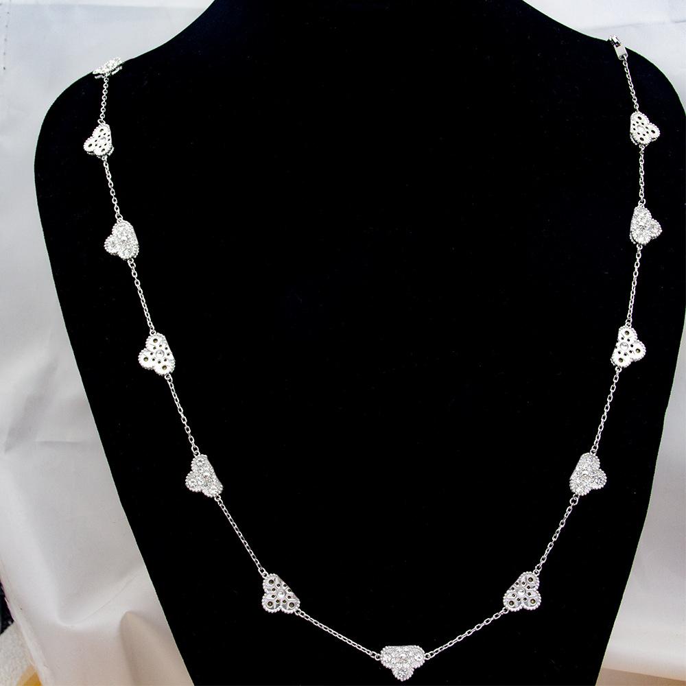 Four-leaf Clover Necklace Sweater Chain Titanium Steel Non-fading Accessible Luxuryfashion Necklace