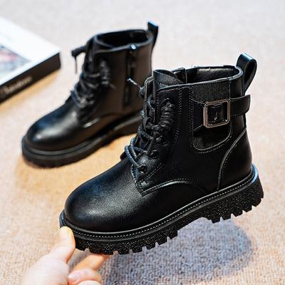 Kinder-Martin-Stiefel in Übergröße, rutschfest, verschleißfest, modisch, hohe Stiefel aus ultrafeiner Faser, Sportstiefel für Jungen und Mädchen