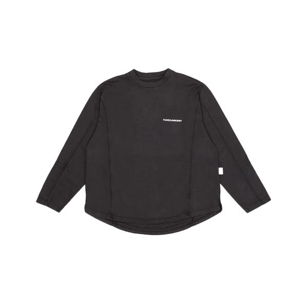 H. Kumori M - 25 - Stride Long Sleeve - Washed Black S
