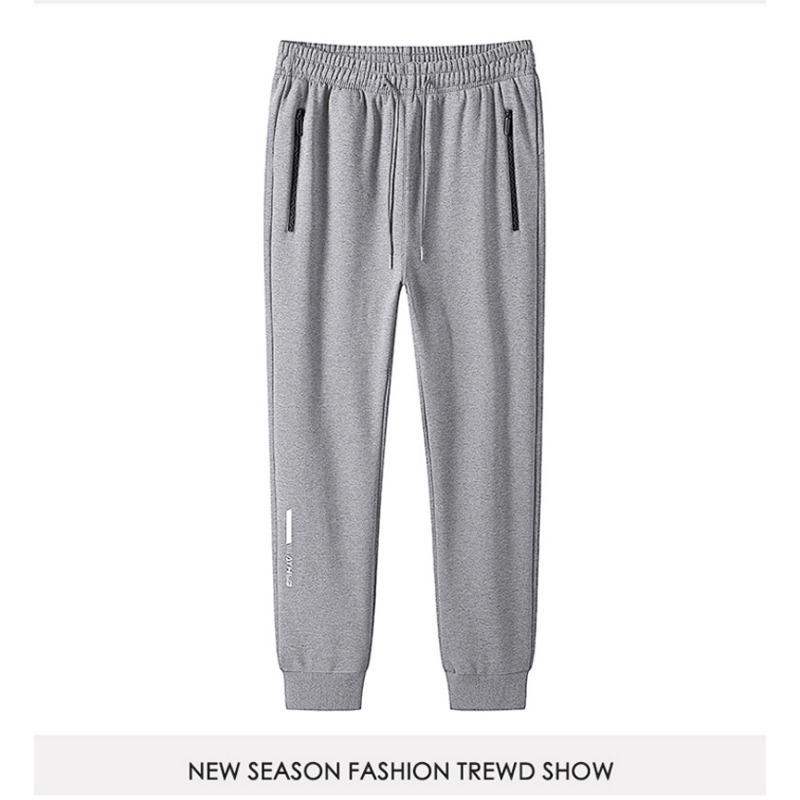 Spring Autumn Elastic Waist Loose Casual Drawstring Sweatpants Male Fashion All-match Sports Pants Men Trousers