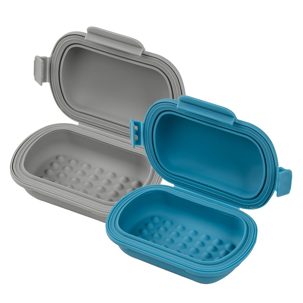 1-2pcs Travel Soap Box Material Leak-Proof Design for Bathroom & Outdoor Use
