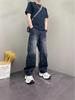 2025 Jugend Herren Harem Locker Geschnitten Gewaschene Blaue Jeans für Frühling & Herbst