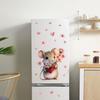 PVC Valentine's Day Window Stickers Animals Cats Bears Mice Love Heart Window Decals  Decorations