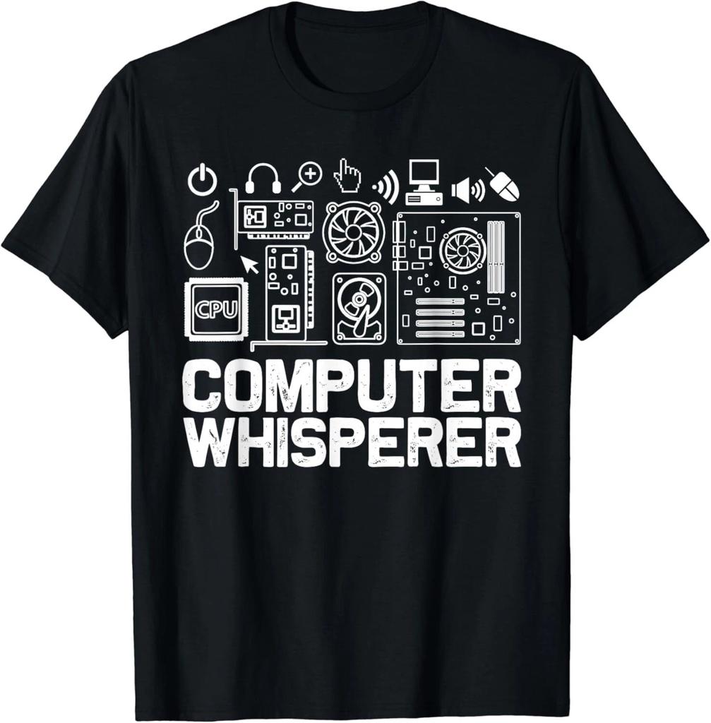 Computer Whisperer Shirt IT Tech Support Nerds Geek Gift Unisex T-Shirt