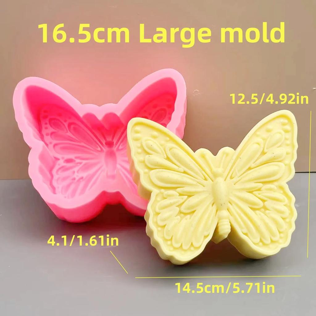 10-16cm Large Butterfly carving pattern cylindrical candle silicone mold butterfly shape candle mold butterfly ball resein mold