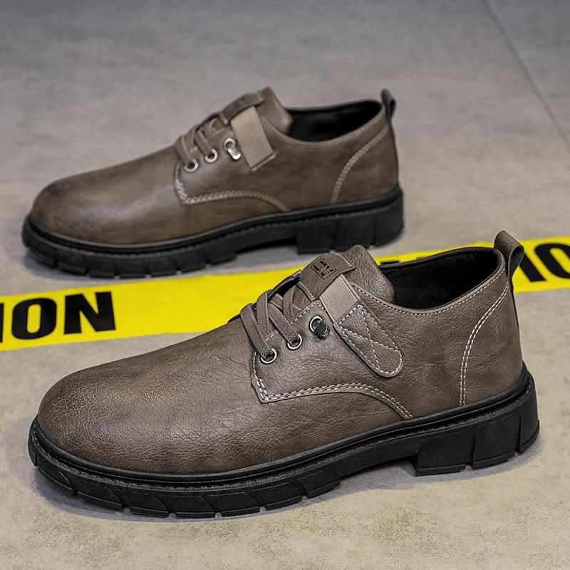 Beliebte Lederschuhe Low-Top Martin Boots Herrenschuhe Casual Britisch Outdoor Neue kleine Lederschuhe Business Casual Herrenschuhe