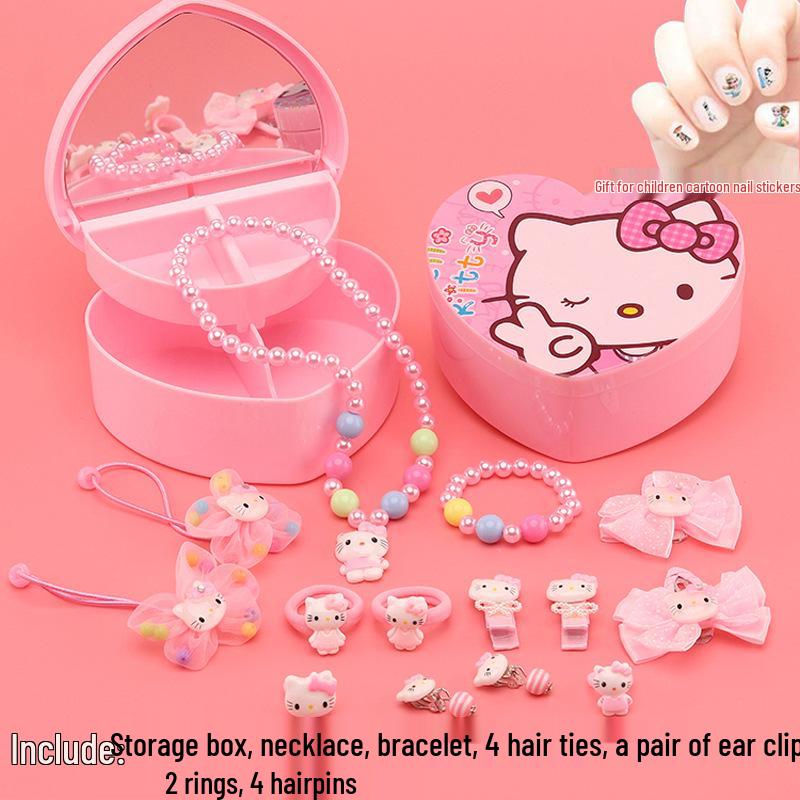 

Набір ювелірних прикрас Ельзи з мультфільму «Крижане серце»: Набір прикрас: намисто, браслет, сережки та каблучка для дітей