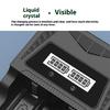 Intelligent Double Slot Type C Battery Charging LCD Display For 18650 26650 2A 3A 3.7V Batteries Independent Charging