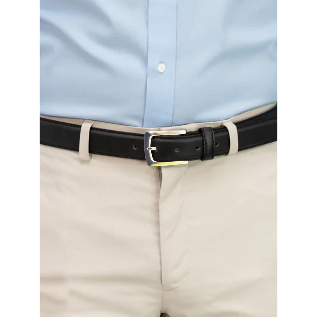 Duke Mens D555 Lewis Plain Bonded Leather Belt