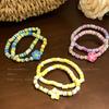 Bohemian soft pottery handmade beaded flower bracelet small fresh holiday style bracelet sweet fashion versatile jewelry