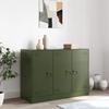 VidaXL Olive Green Buffet 99x39x73 Cm Steel, Cabinet, Sideboard, Storage Cabinet, Cabinets, Cupboard, High Buffet, 841725