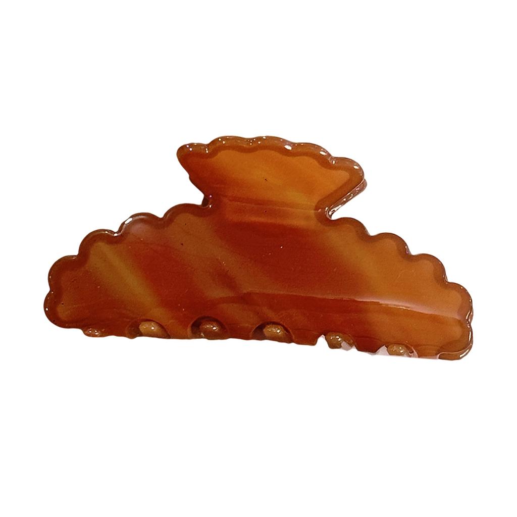 Large Hair Claw Clip Blue White Porcelain Tie Dye Pattern Lightweight Acrylic Hair Accessory 12 Color Options