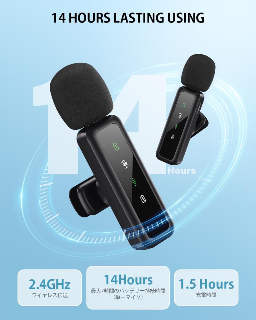 [2025 Ny Kragemikrofon] Trådløs Kragemikrofon, Kompatibel med iPhoneAndroid, Samtidig Bruk for To Personer, Øyeblikkelig Tilkobling, Støy