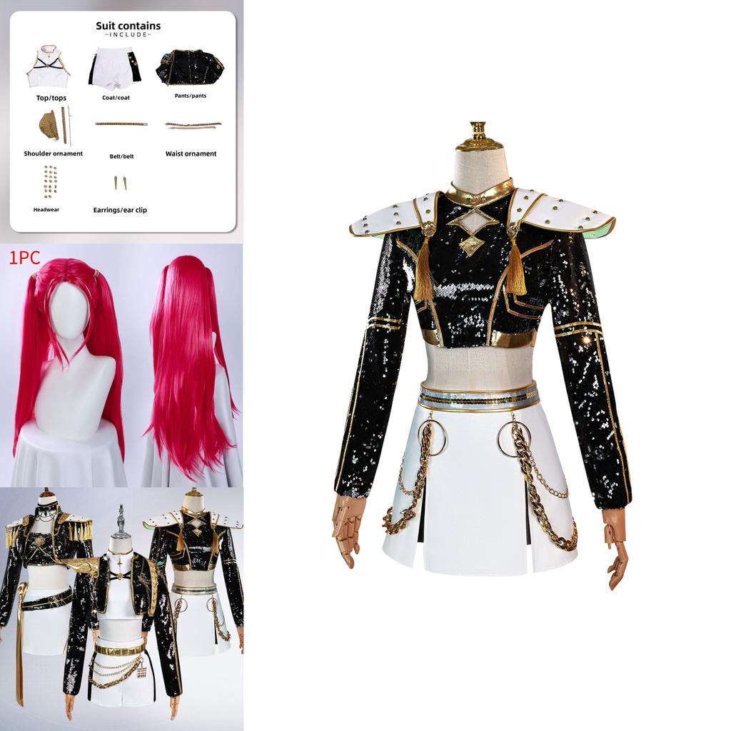 Kpop Demon Hunters Zoey Cosplay Outfit With Polyester Material For Anime Fan Costume