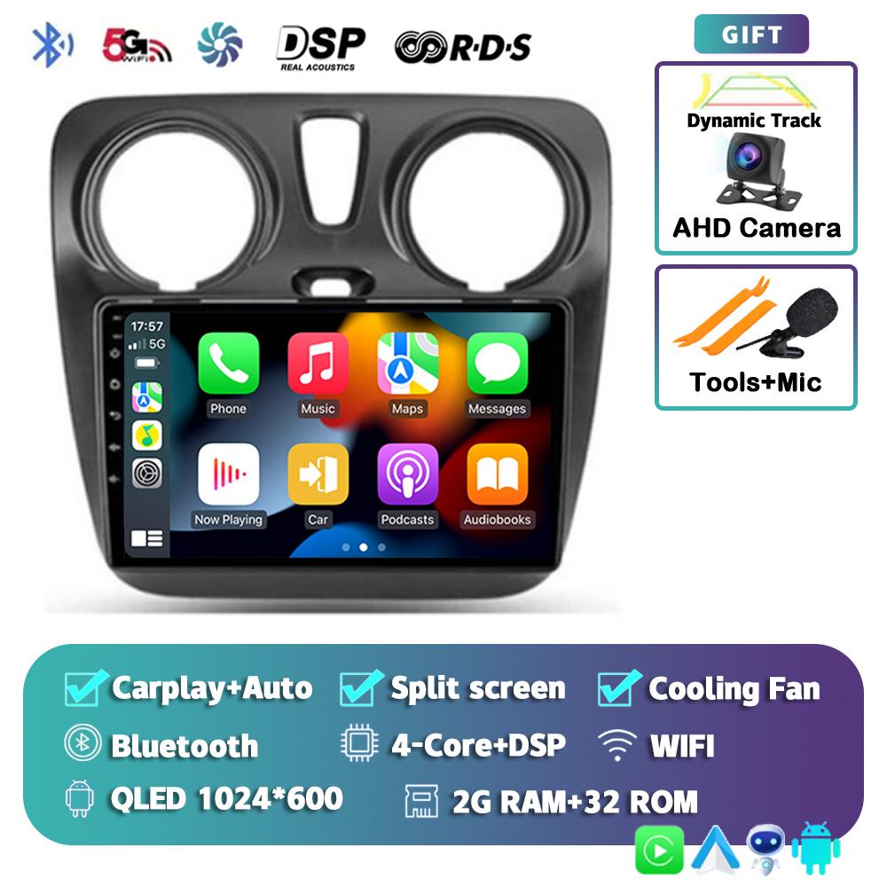 Android 14 Auto Carplay Car Radio For Renault Lodgy Dacia Dokker 2012 - 2020 Multimedia Video Player Navigation GPS Stereo Audio