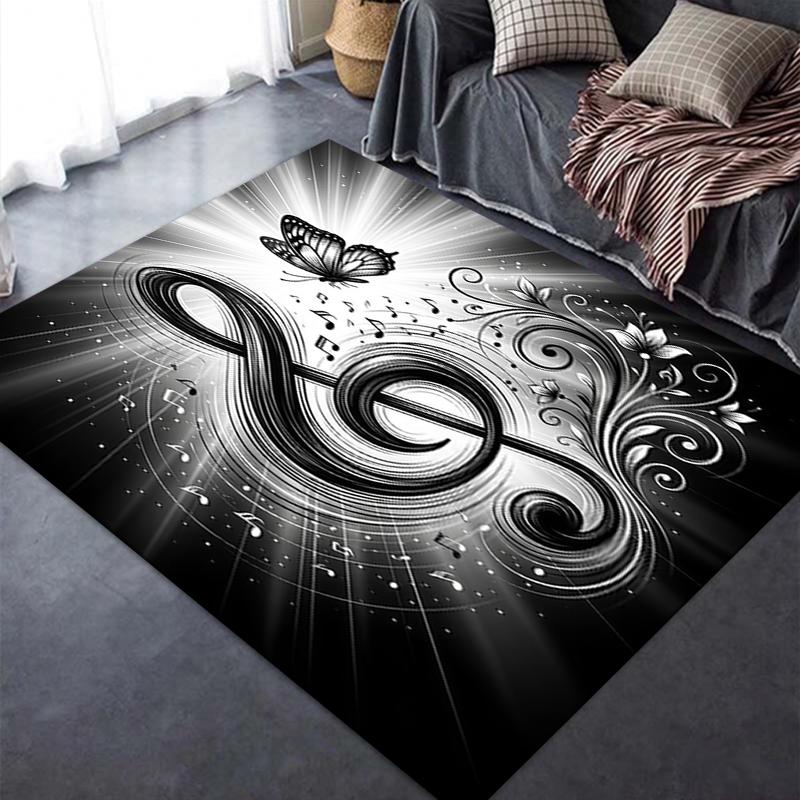 2025 New Treble Clef Carpet Rug for Living Room Bedroom Home Sofa Decoration,Kids Play Non-slip Floor Mat