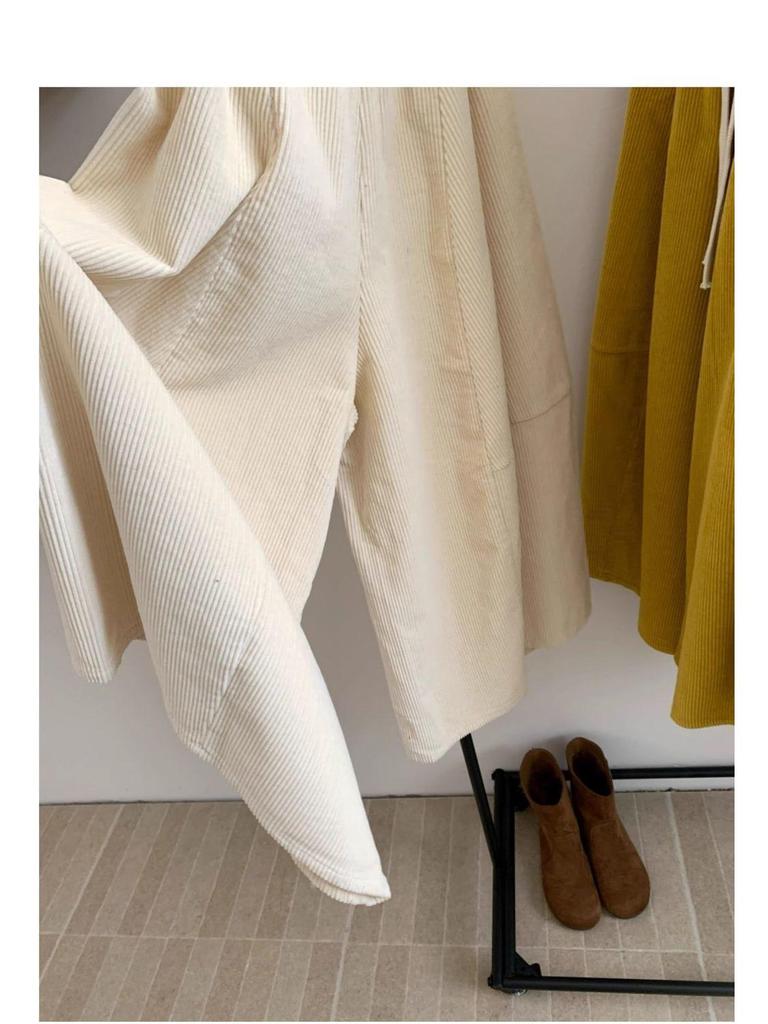 Southeast Asia Plus Size Loose Casual Korean Corduroy Wide-Leg Pants