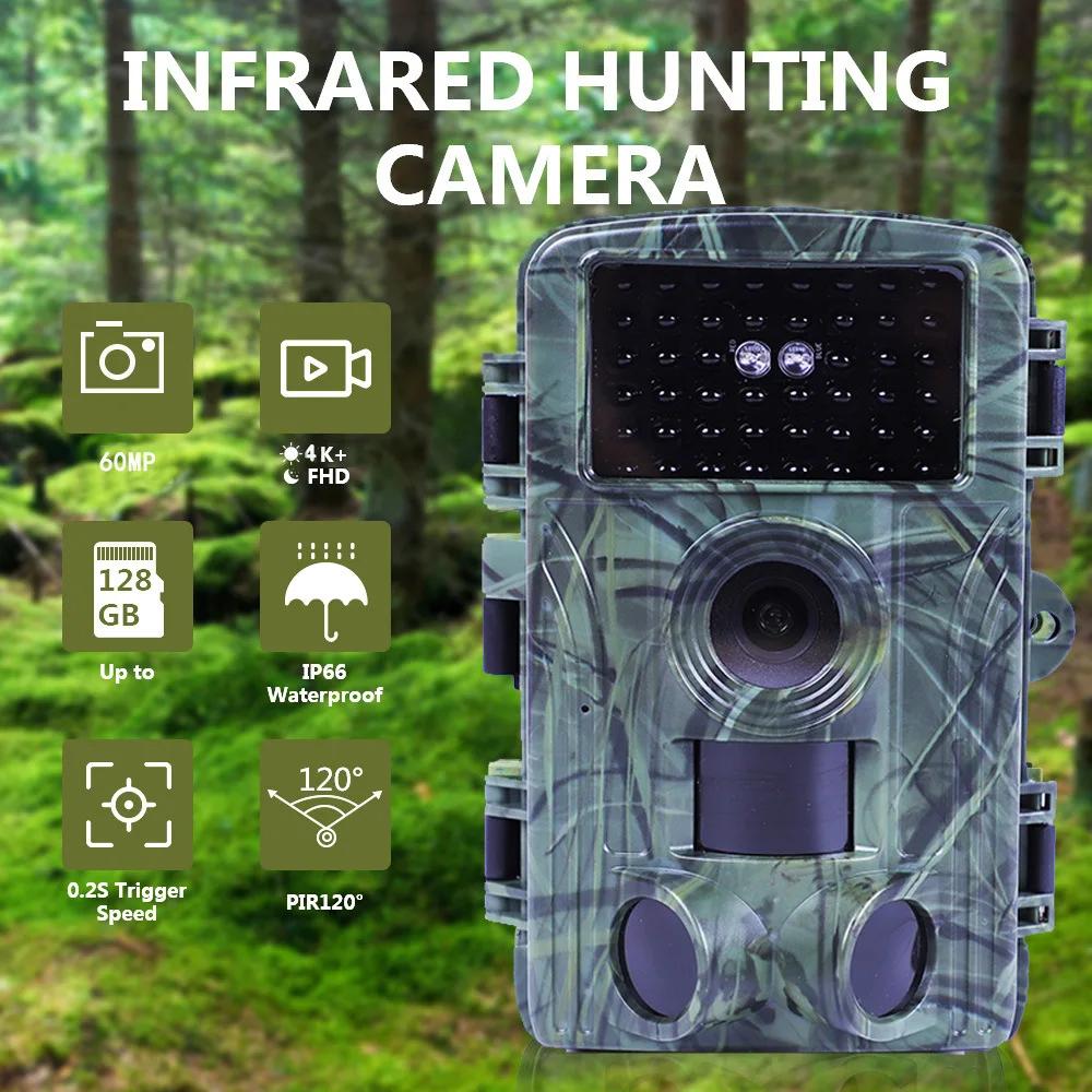 60MP WIFI Outdoor Jagd Wildkamera PR1600 4K Wildtierkamera Bewegungserkennung Nachtsicht Wasserdichte Fotofalle