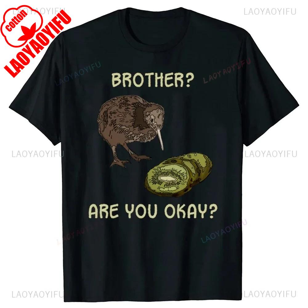 

Funny The Kiwi Is Dead Graphic T Shirts Summer Woman Man Cotton Streetwear Short Sleeve Bird Lover Gifts Tshirt Mens Clothing 4XL
