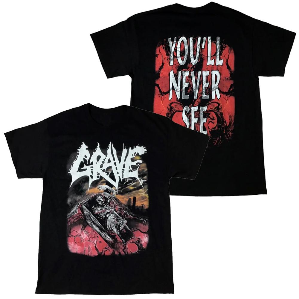 

GRAVE Band You Will Never See Cotton All Size T Shirt For Men AG548 Unisex T-Shirt XXXXL