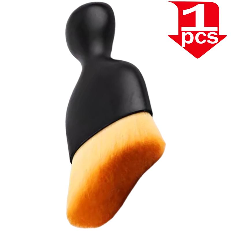 

1/2/3PCS Car Interior Cleaning Brush Curved Design Cleaning Tools Car Detailing Brush Ultra Soft Gap Dust Sweeping Brush