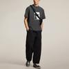 Li Ning Wade Series Character Letter Comfortable Versatile Breathable Short Sleeve T-Shirt Men T-Shirts Gray AHSU163-10