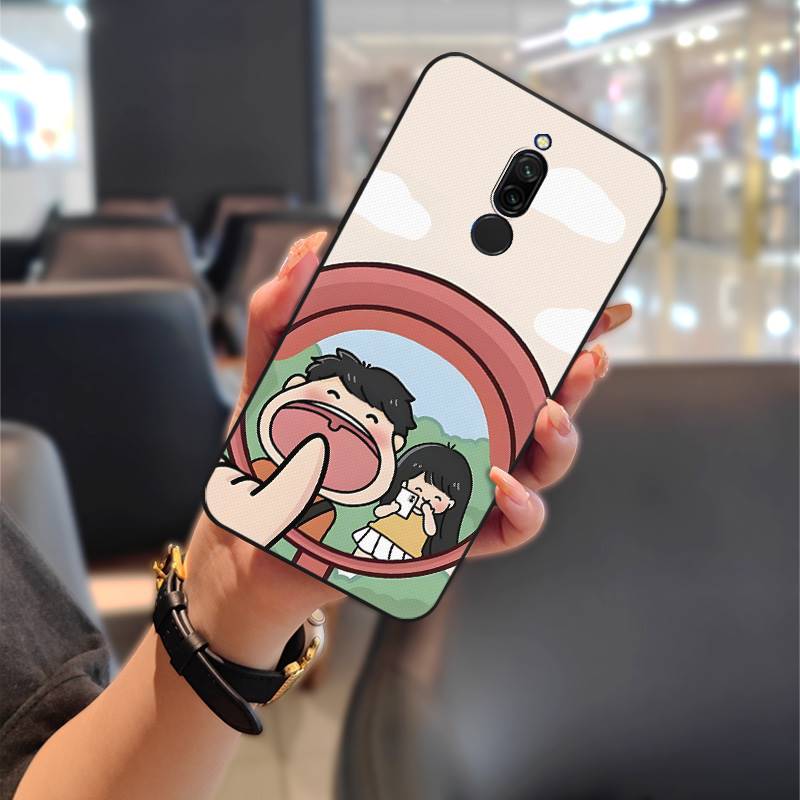 Couple Shockproof Phone Case For Xiaomi Redmi 8 Protective Anti-dust Phone Pouch Soft Case Full Wrap TPU Fashion Design