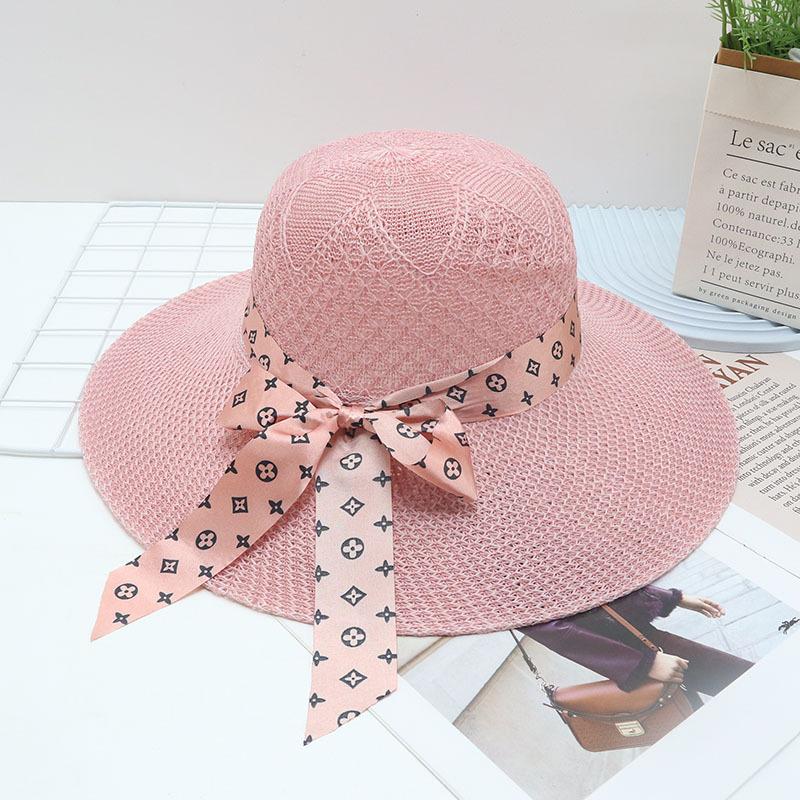 Straw Straw Hat Women's Big Eaves Beach Hat Summer Shading Sun Hat Outdoor Travel Seaside Spring and Autumn Versatile