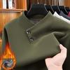 Men's High-Grade Velvet Stand Collar Hoodie - Thickened Winter Base Layer 2025
