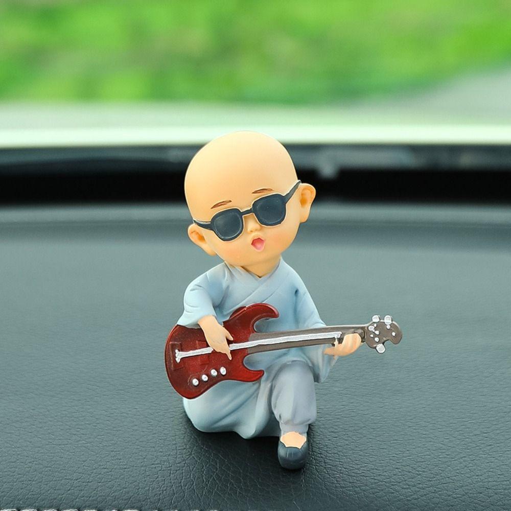 Resin Monks Action Figure Monk Decoration Band Figurines Car Ornaments Figure Doll Handicrafts Monks Dolls Boys Gifts