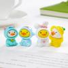 5Pcs Cartoon Dinosaurs Duck Animal Miniatures Resin Ornaments Fairy Garden Decoration Moss Terrarium Micro Landscape