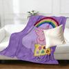 Peppa Pig Print Blanket - Soft & Comfortable, for Bedroom, Travel, Sofa, Home Decoration - Birthday Christmas Gift for Friend