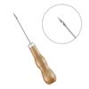 3PCS/SET Wooden Handle Sewing Awl Hand Stitcher Leathe Punch Tool DIY Shoe Repair Hook Tool Leather Accessories