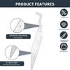 Multi-Use Door Entry Tool 2 Pack – Stainless & Spring Steel Rescue EDC Tool With Hook Design And 4.5 Inch Ruler, Compact Hand Tool