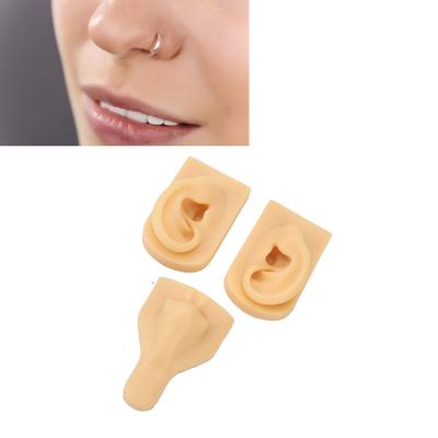 Silicone Nose R Model 3D Simulation Nose R Model Set for Piercing Practice Tching
