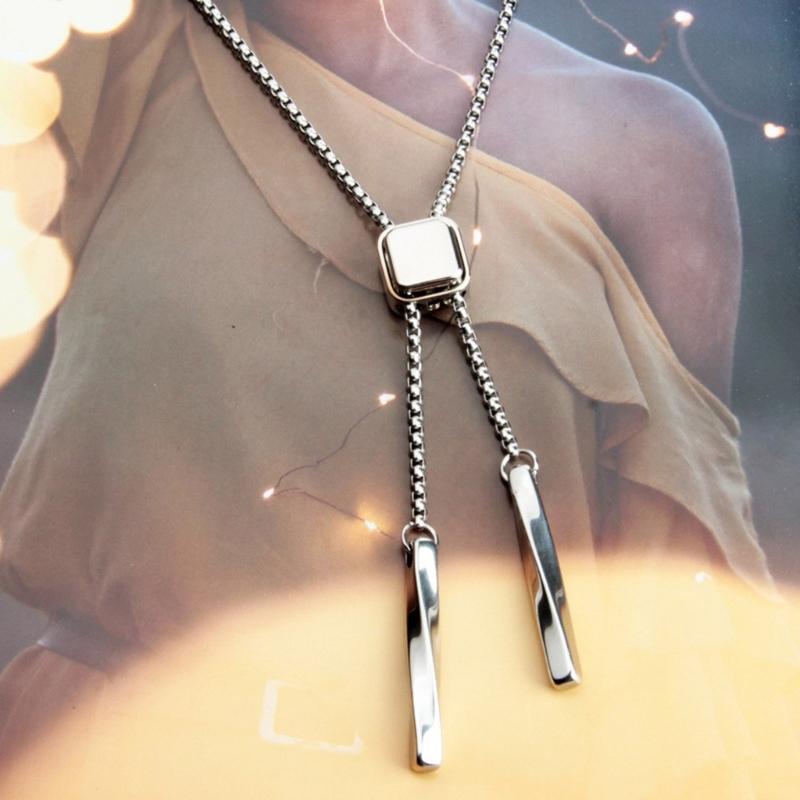 Bolo Tie for Male Western Cowboy Necktie with Small Cube Pendant Decorative